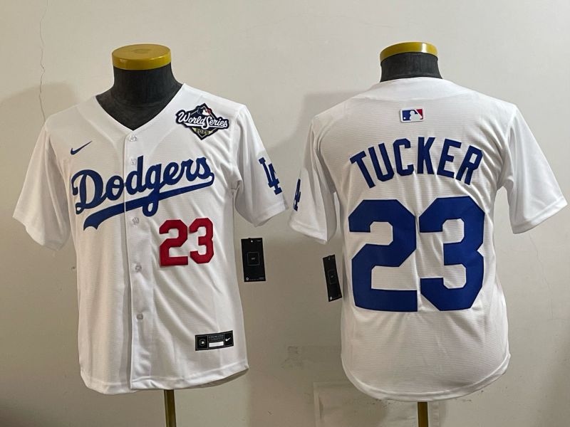 youth 2026 Los Angeles Dodgers #23 Tucker White Game Nike MLB Jersey 0015